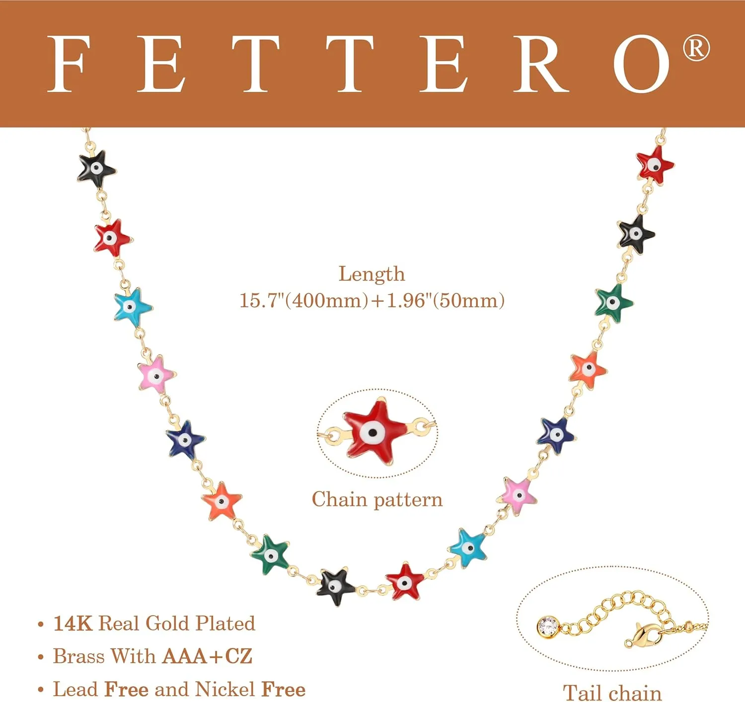 Fettero Choker Necklace for Women Dainty Gold Necklace Colorful Gold Evil Eye Necklace Handmade Cute Beaded Necklace Personalized Gifts for Women Jewelry