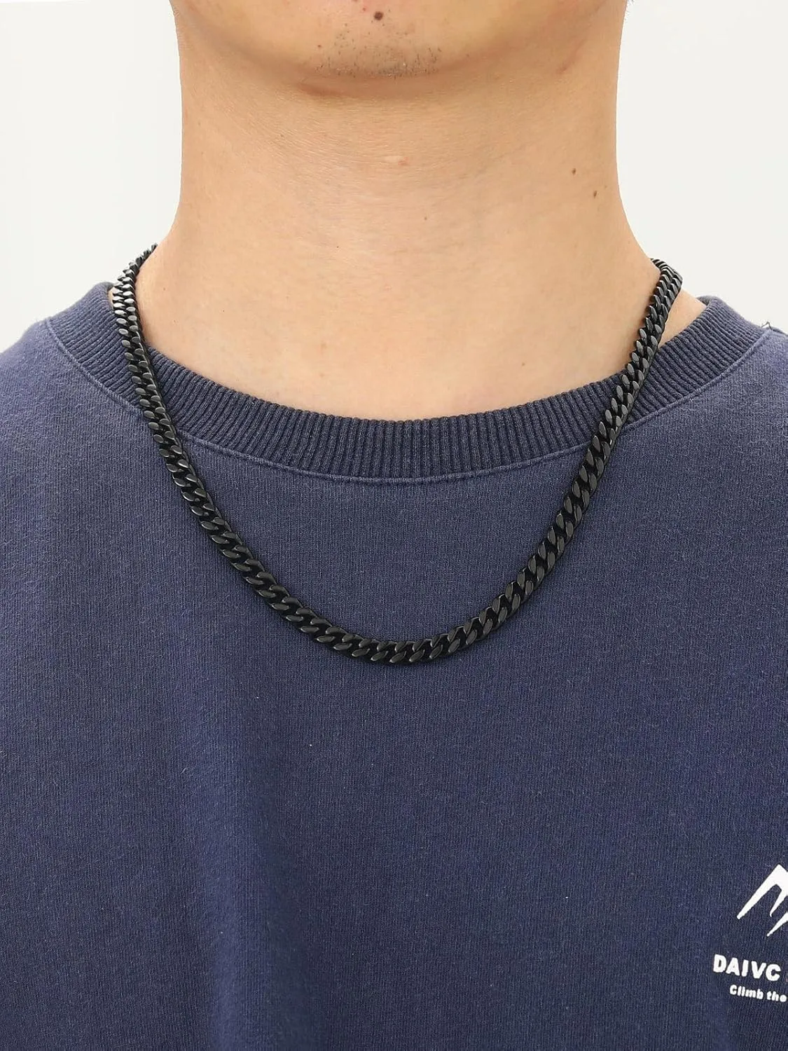 FindChic Men Curb Chain Necklace 18K Gold Plated/Stainless Steel/Black Chunky Double Tight Cuban Link Hip Hop Neck Chains for Men Boys 3.5MM/5MM/6MM/7MM/9MM/12MM 14''-30'' 8 Length Options (Send Gift Box)