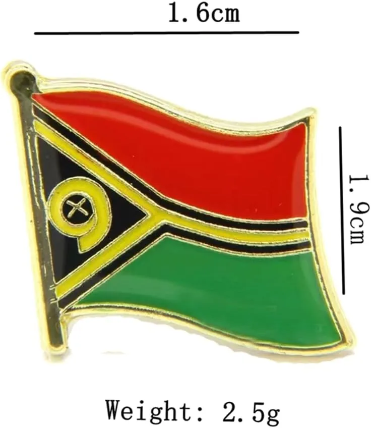 Flag Pin National Flag Lapel pins Brooch pin Enamel Made of Metal Souvenir Men Women Patriotic