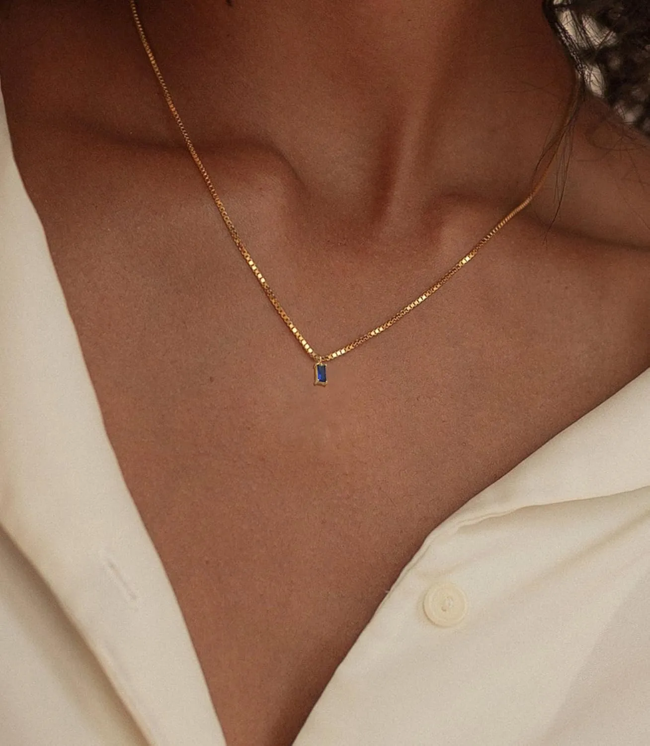 FUNEIA Diamond Necklaces for Women 14K Gold Plated Emerald Birthstone Necklace for Women Mothers Dainty Gold Necklace Blue Green Cubic Zirconia Pendant Necklace Birthday Gifts for Women Jewelry