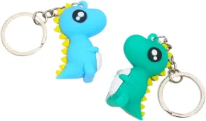 Fuqimanman2020 2-4PCS Kawaii Dinosaur Keychains for Kids Girl BoyCute Novelty Dinosaur Key Ring, Backpack Keychain