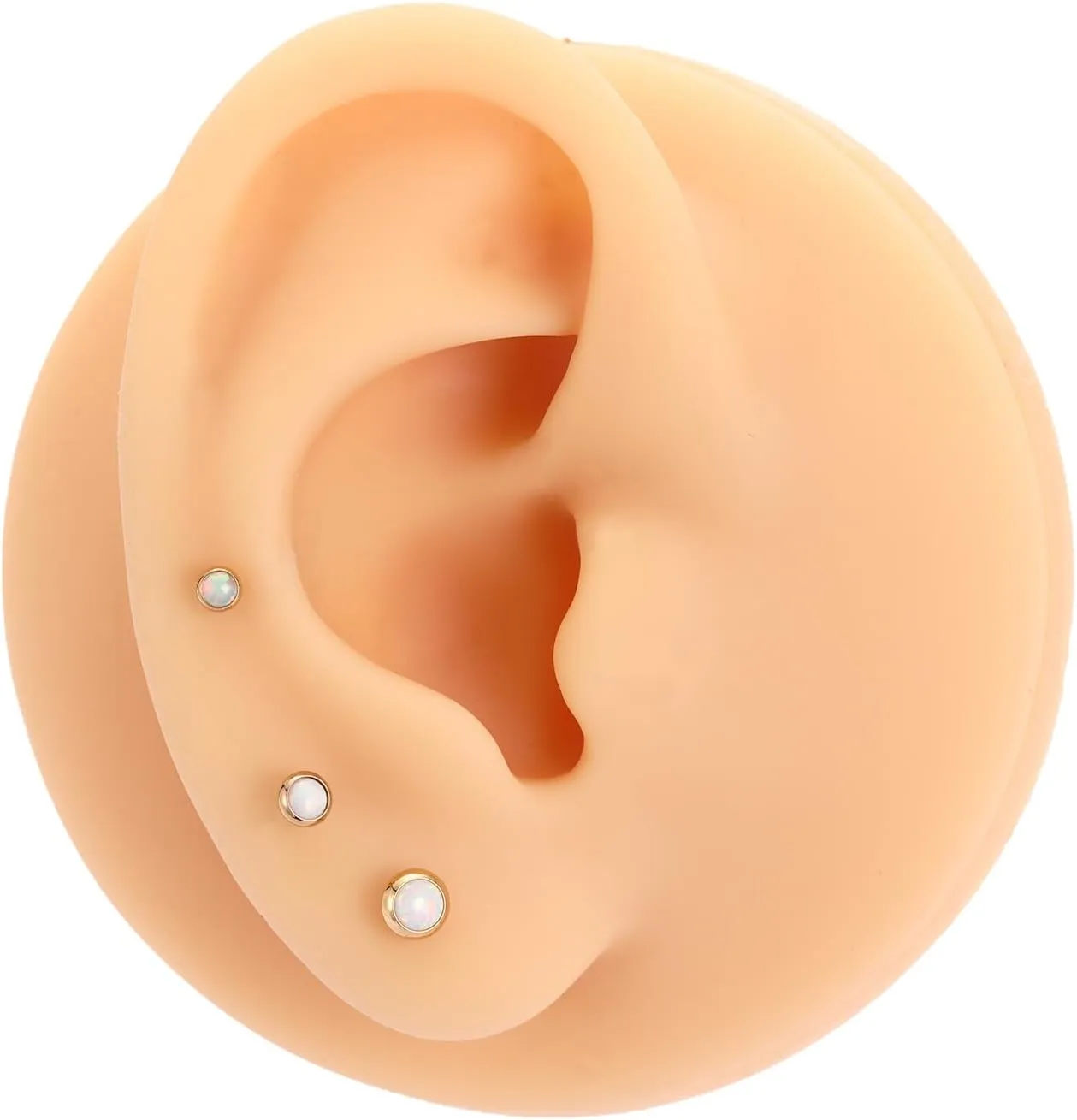 GAGABODY G23 Titanium Labret Studs 16g Lip Rings 6/8/10mm Tragus Earring Labret Jewelry Opal Top Helix Piercing Jewelry Cartilage Piercing Medusa Piercing