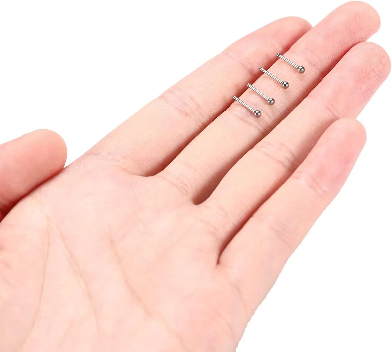 GAGABODY G23 Titanium Nose Ring Hoop 20G 18G Nose Rings Studs Screw L-Shaped Nose Hoop Nose Stud Tragus Cartilage Helix Earrings Hoop Nose Piercing Jewelry