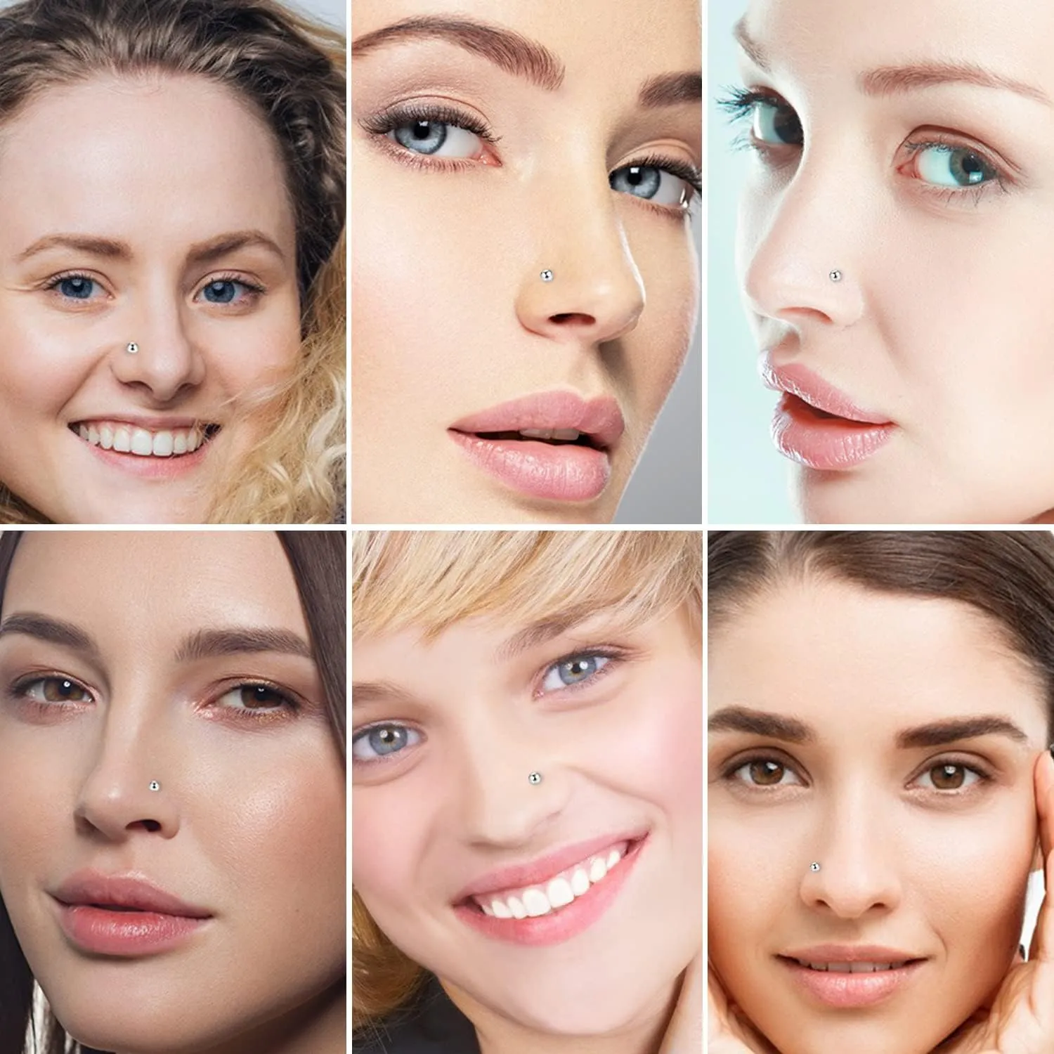 GAGABODY G23 Titanium Nose Ring Hoop 20G 18G Nose Rings Studs Screw L-Shaped Nose Hoop Nose Stud Tragus Cartilage Helix Earrings Hoop Nose Piercing Jewelry