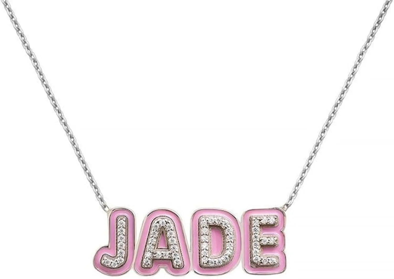 Gemiac Personalized Name Necklace - Custom Engraved Jewelry Gift for Loved Ones, 925 Sterling Silver Elegant Gift Box for Birthdays, Christmas