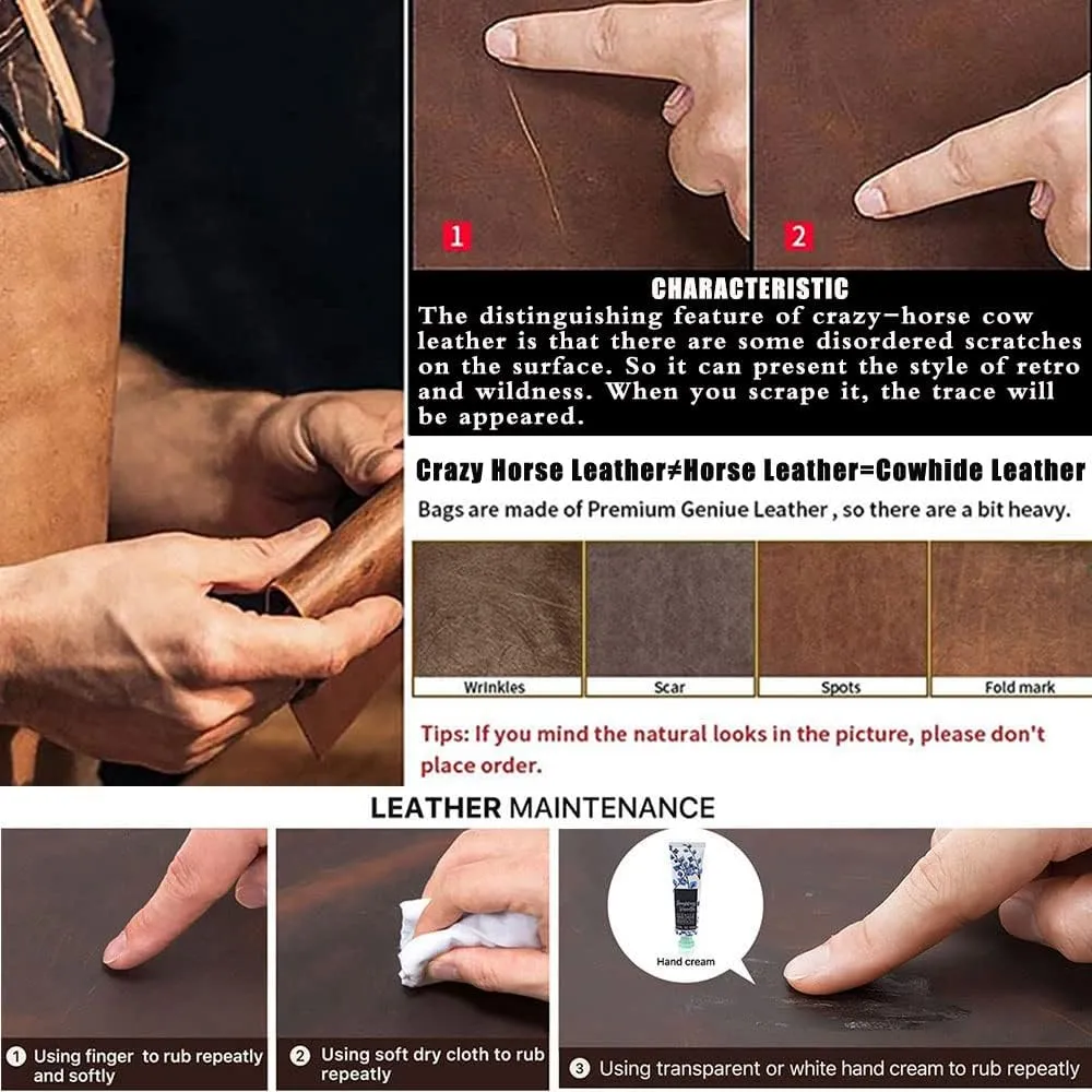 Genuine Leather Jewelry Box for Men Travel Jewelry Organizer Zipper Jewelry Cufflinks Ring Necklace Bracelet Storage Case with Mirror, Rectangular mirror, Coffee