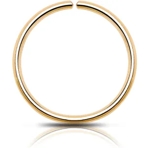 Gold Nose Ring Hoop for Women 14k Real Gold Filled Silver Thin Nose Rings, Nose Piercing Jewelry, Conch, Helix, Septum Hoops, Nose Jewelry (Yellow Gold Filled, 20 Gauge-8mm)