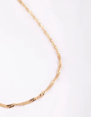 Gold Twisted Waist Chain