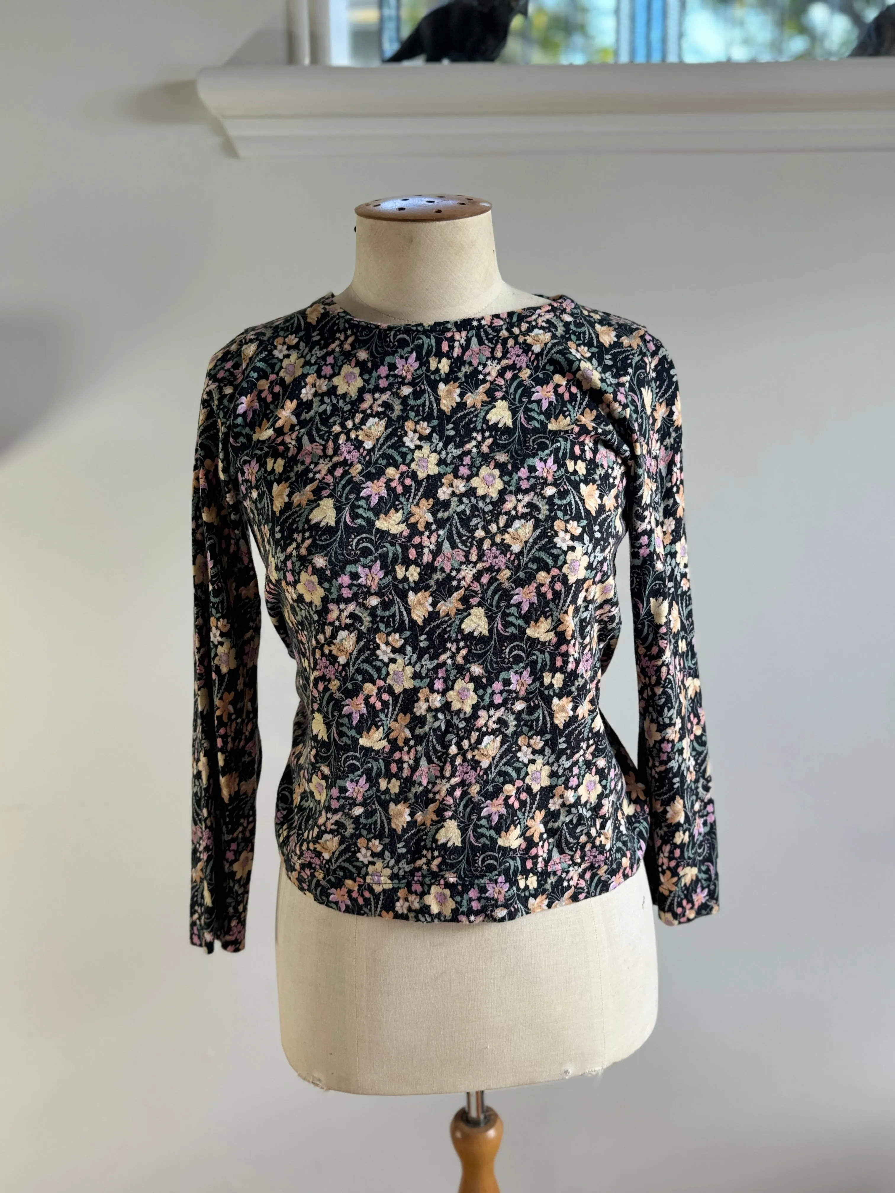 Gorgeous Ruby Floral Cotton Long Sleeve T - Size 8