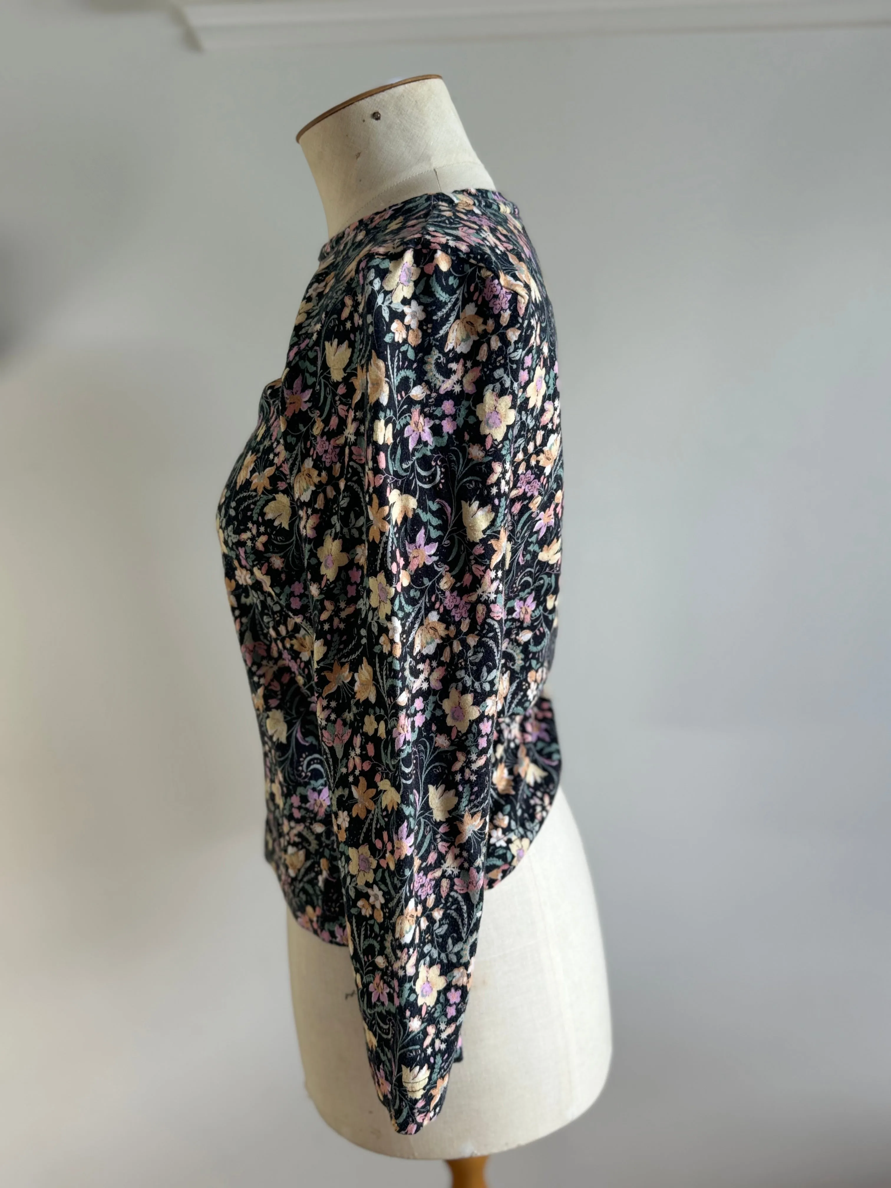 Gorgeous Ruby Floral Cotton Long Sleeve T - Size 8