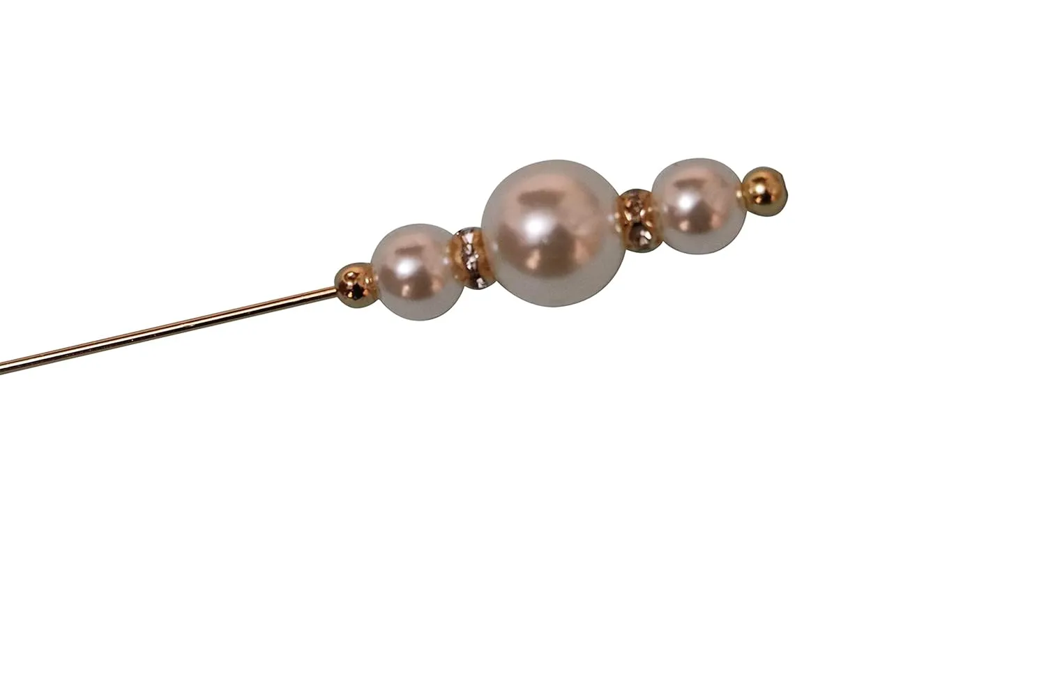 Hat Pins by PrideAhead - with Pearl  Elegant Hair Pin  Stick Pin/suit pin for men/women (2 pins)
