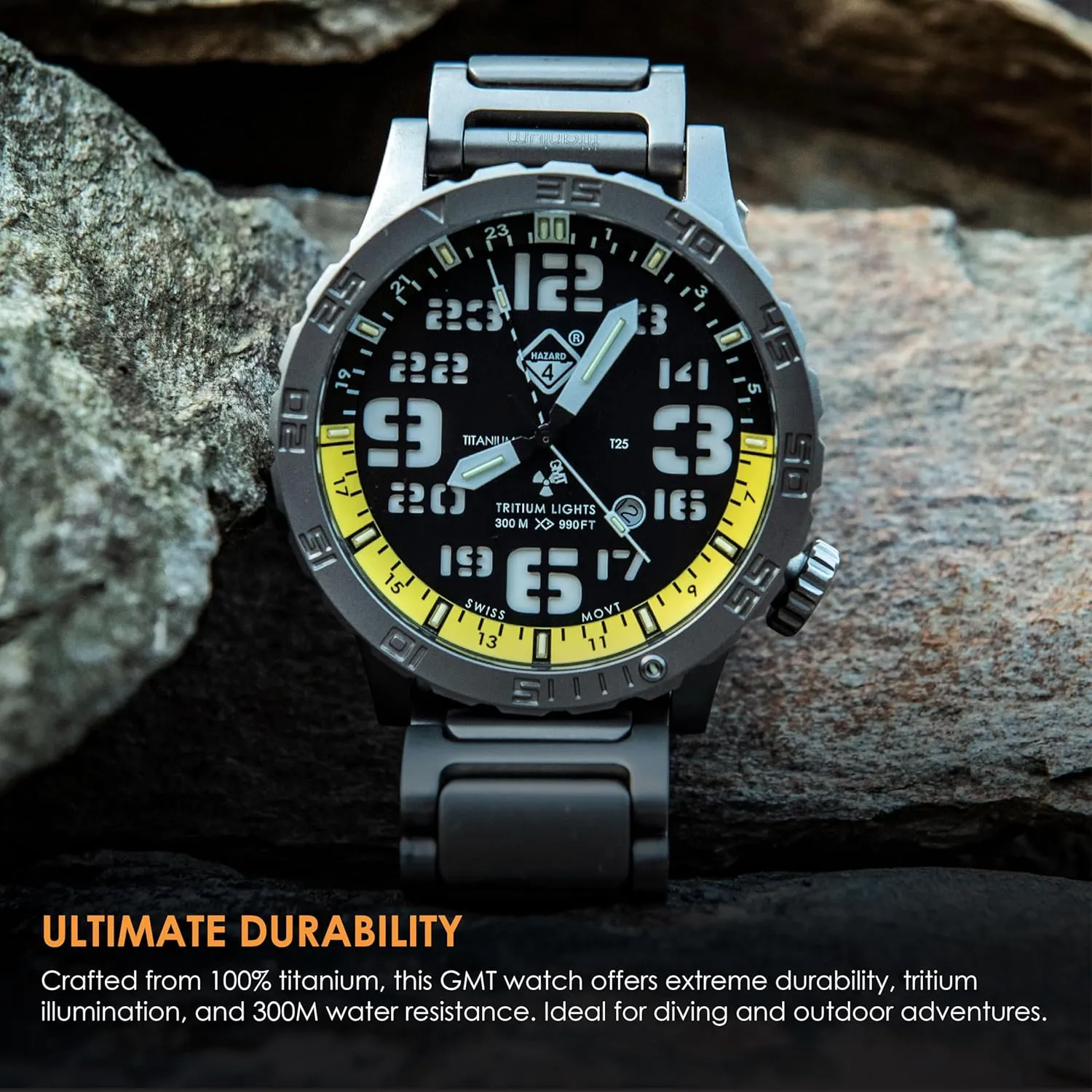 HAZARD 4 Heavy Water Diver : Titanium Tritium Dive-Watch
