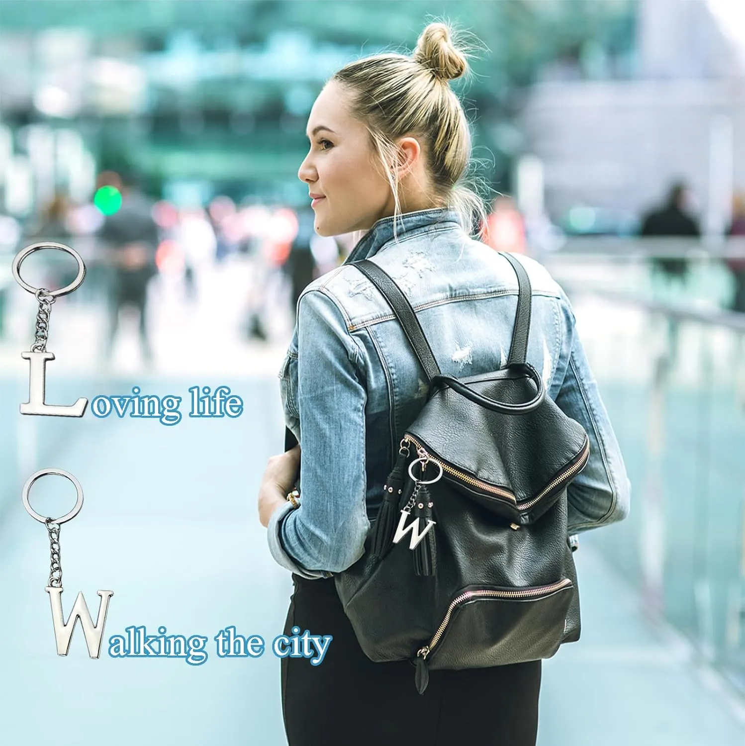 Initial Letter A-Z Keychains
