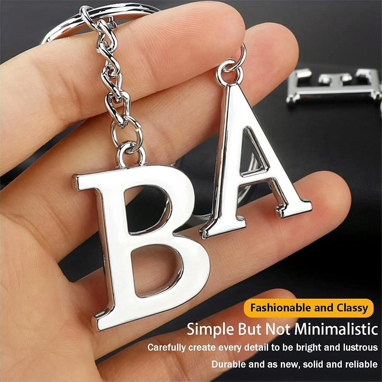 Initial Letter A-Z Keychains