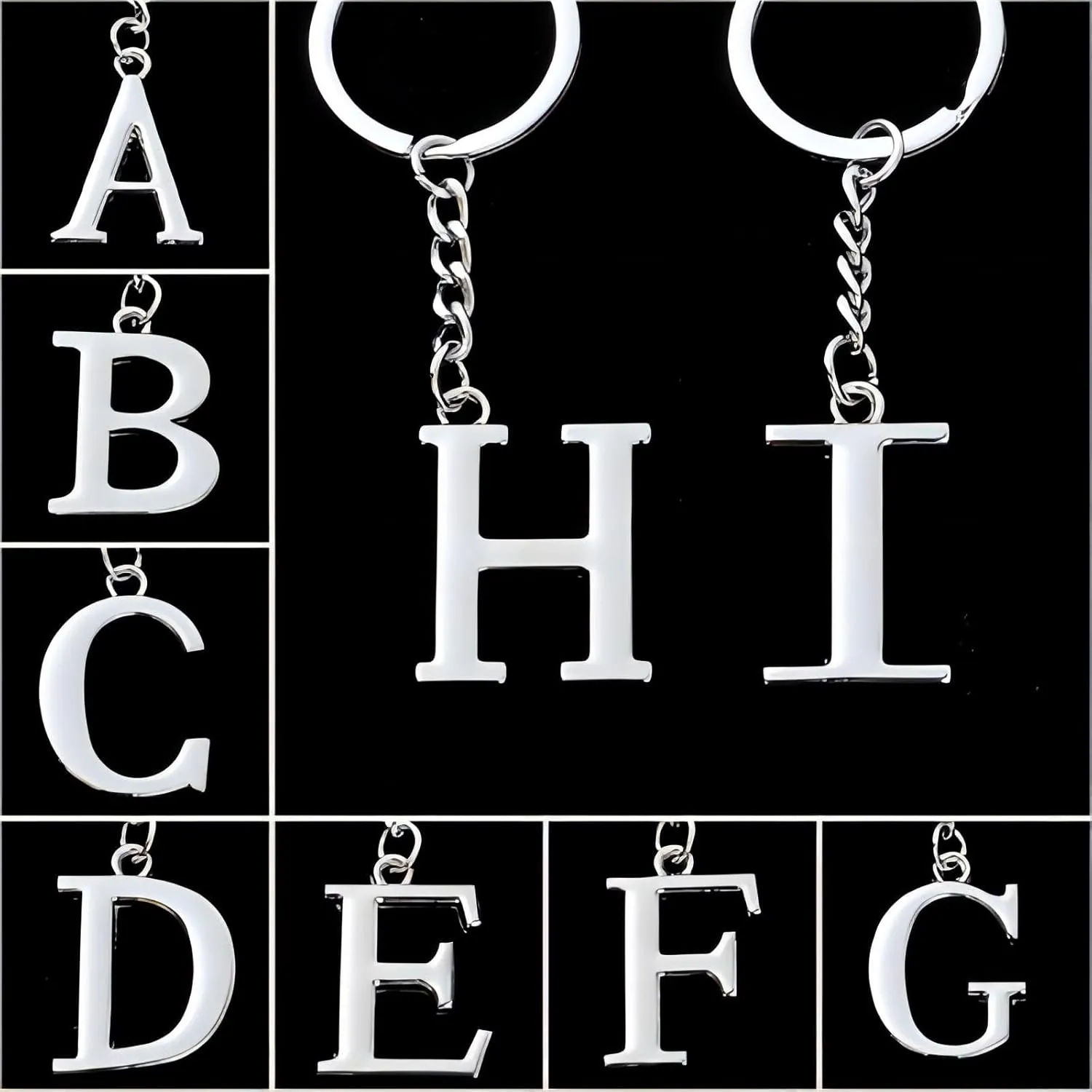 Initial Letter A-Z Keychains
