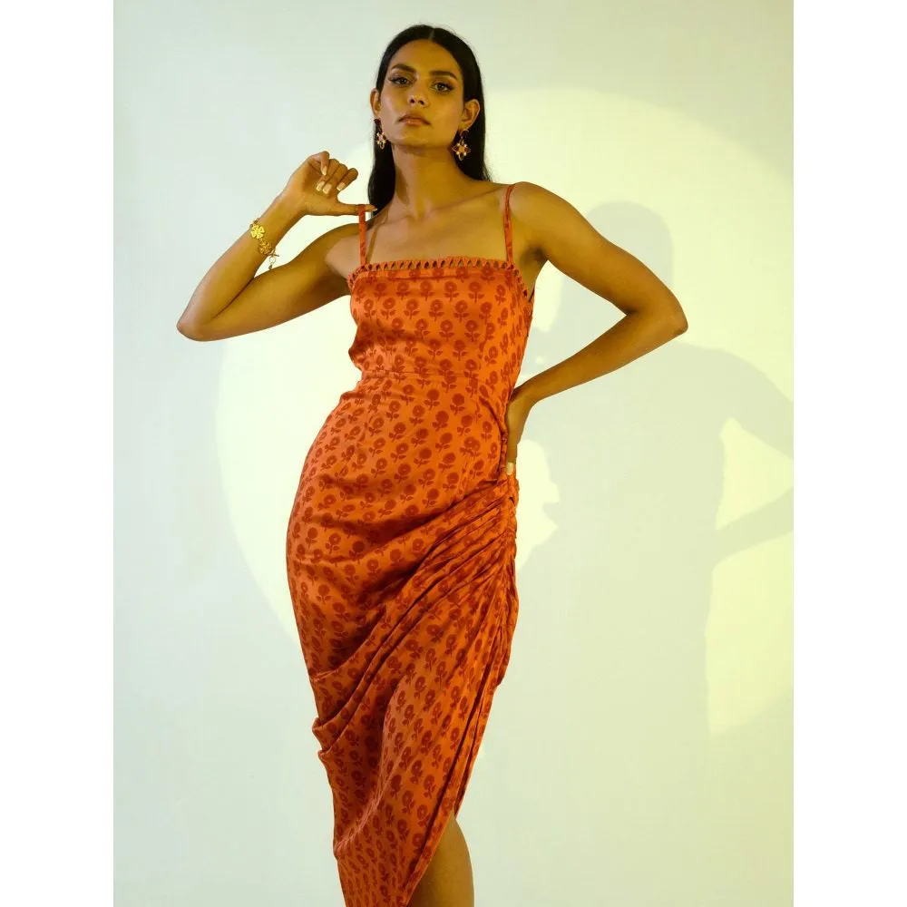 Kalakaari By Sagarika Ruby Dress