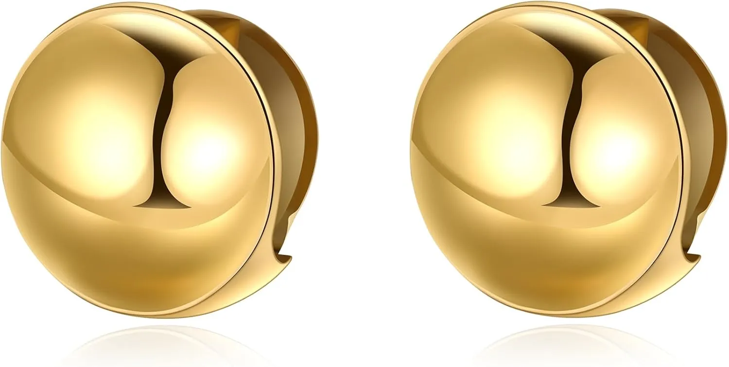 KELMALL Gold Plated Hoop Earrings for Women Bold and Sleek Geometric Square Round Oval Statement Earrings Lightweight Fashion Gift