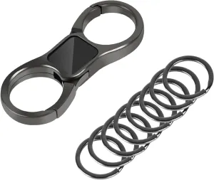 Key Organizer,Key Chain,With 8 Key Rings,Key Rings Heavy Duty,Key Holder,Key Organizer Key Chain,Key Chains Men,Heavy duty Key Ring,Quick Release Keychain