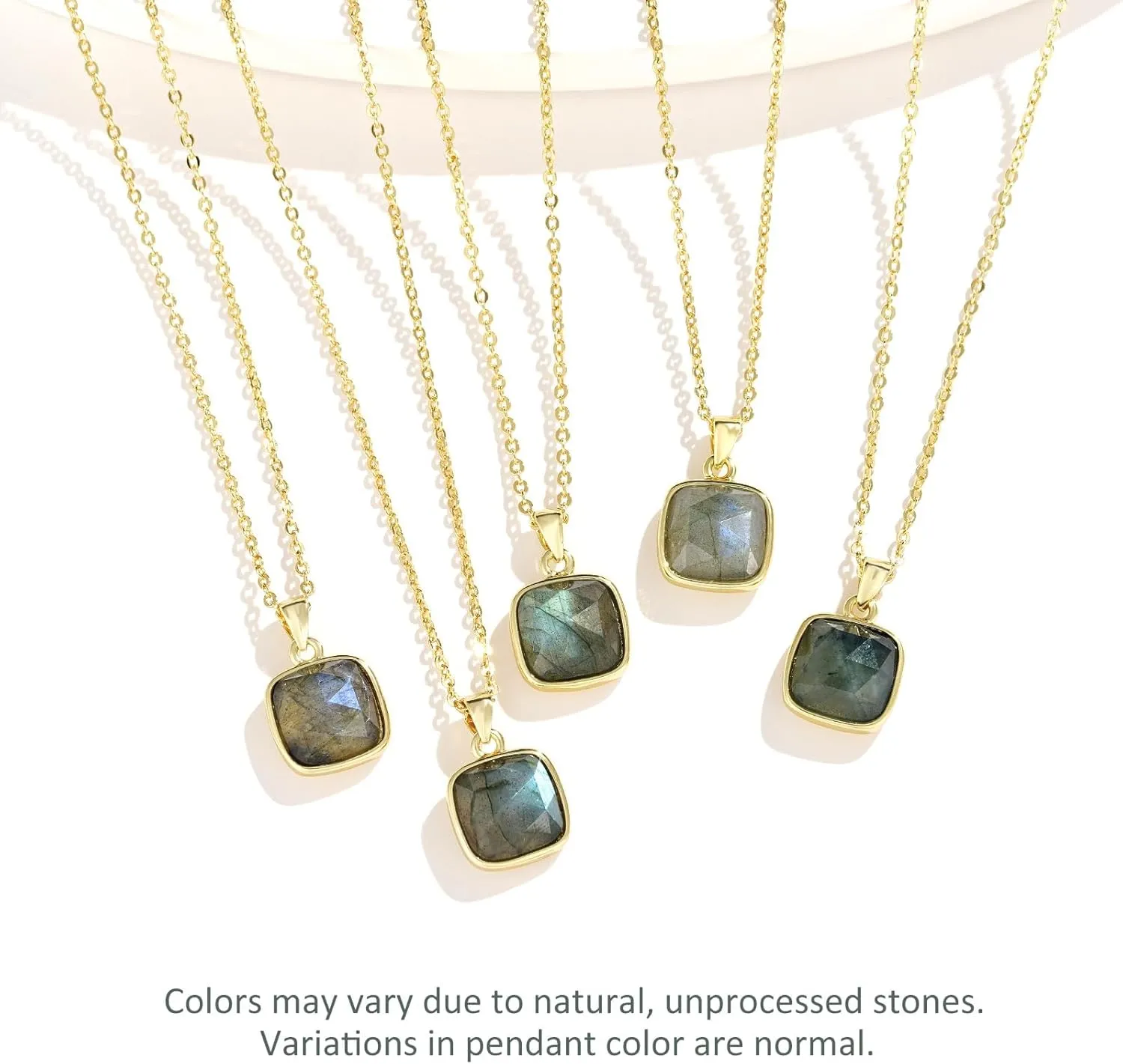 KissYan Healing Crystal Necklace, 14K Gold Plated Natural Stone Pendant Necklace Reiki Quartz Amethyst Citrine Gemstone Spiritual Jewelry Gifts for Women Girls