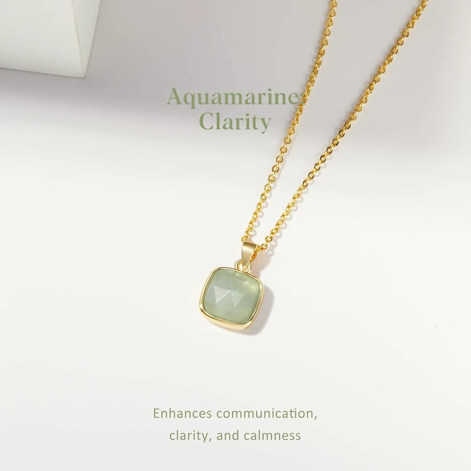 KissYan Healing Crystal Necklace, 14K Gold Plated Natural Stone Pendant Necklace Reiki Quartz Amethyst Citrine Gemstone Spiritual Jewelry Gifts for Women Girls