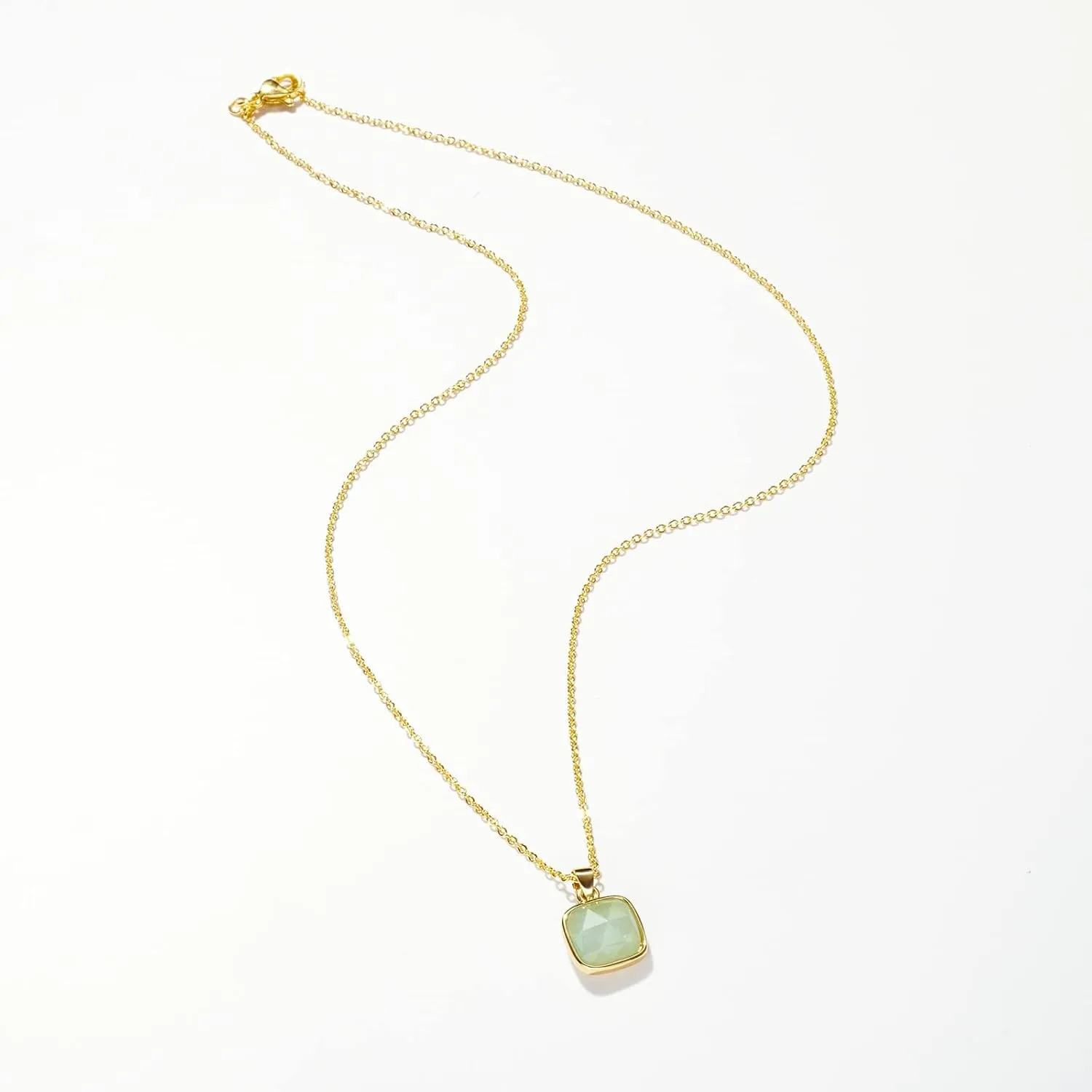 KissYan Healing Crystal Necklace, 14K Gold Plated Natural Stone Pendant Necklace Reiki Quartz Amethyst Citrine Gemstone Spiritual Jewelry Gifts for Women Girls