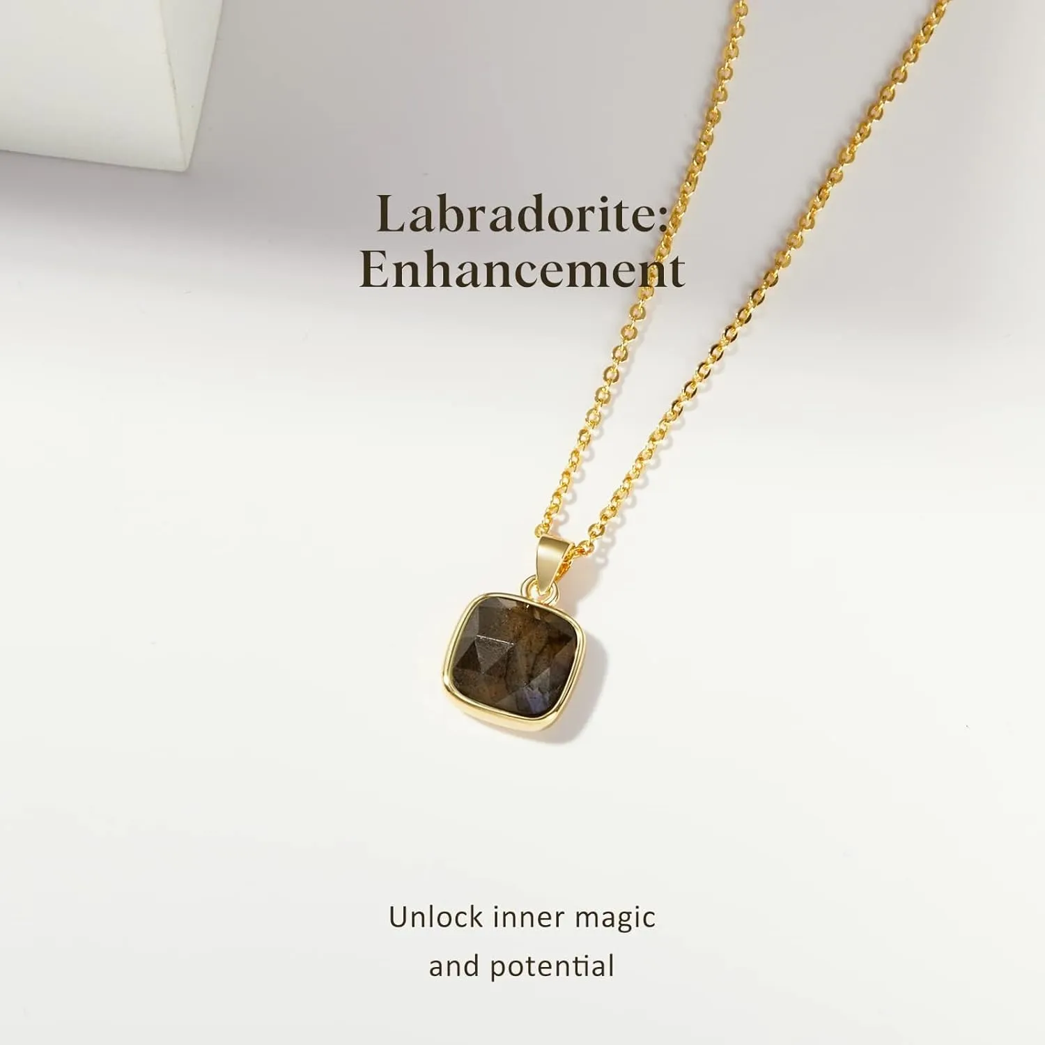 KissYan Healing Crystal Necklace, 14K Gold Plated Natural Stone Pendant Necklace Reiki Quartz Amethyst Citrine Gemstone Spiritual Jewelry Gifts for Women Girls
