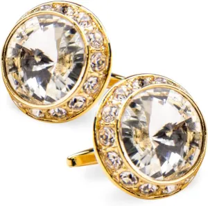 Large Bling Color Stone Cuff Links for Men  Tuxedo Suit Accessories, Cufflinks for Men