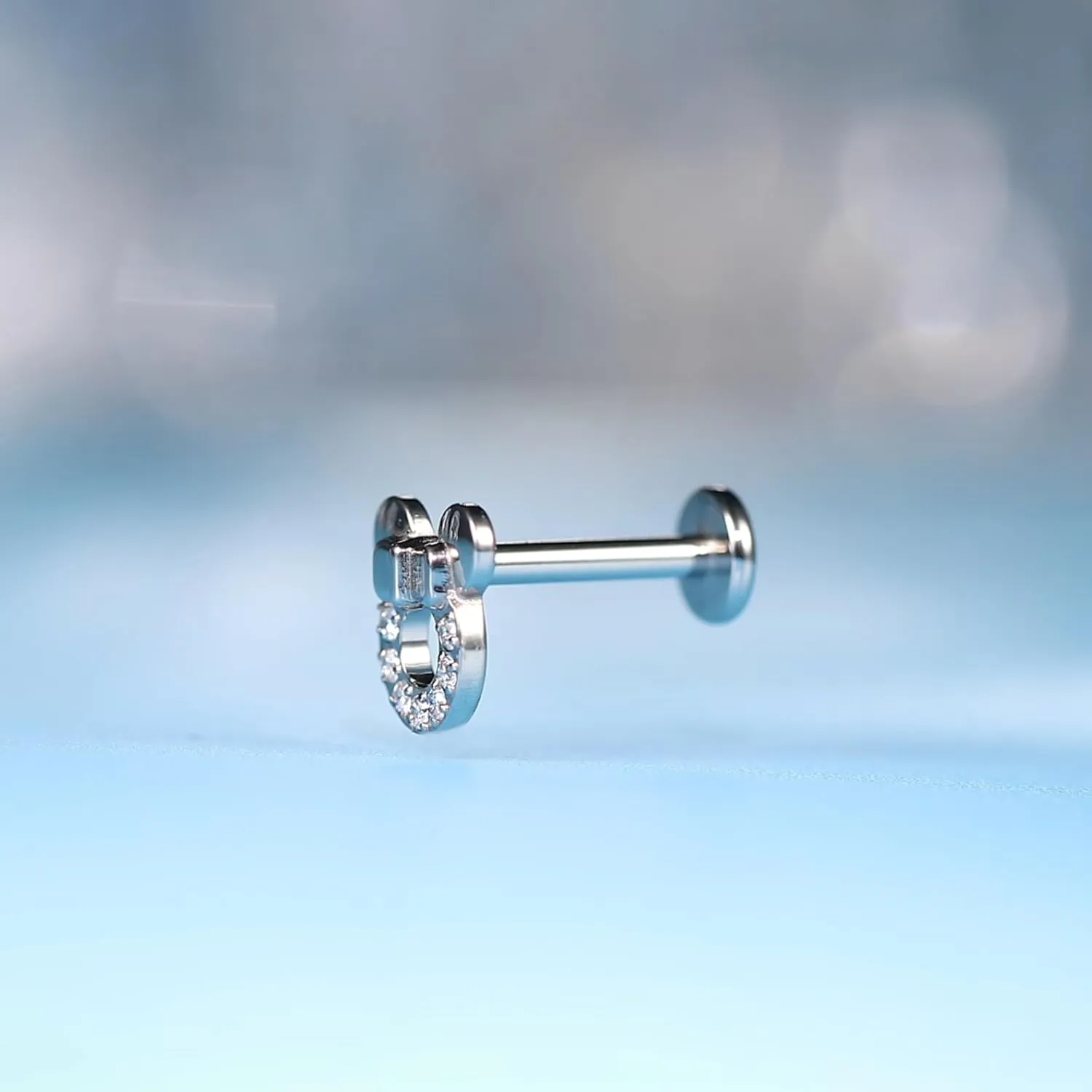 limerencia F136 Hypoallergenic Titanium Flat Back Stud,G23 Implant Grade Press Fit Threadless Earrings 20g 6mm 8mm Push Pin Tragus Cartilage Helix Conch Nose Piercing Jewelry(1pc)