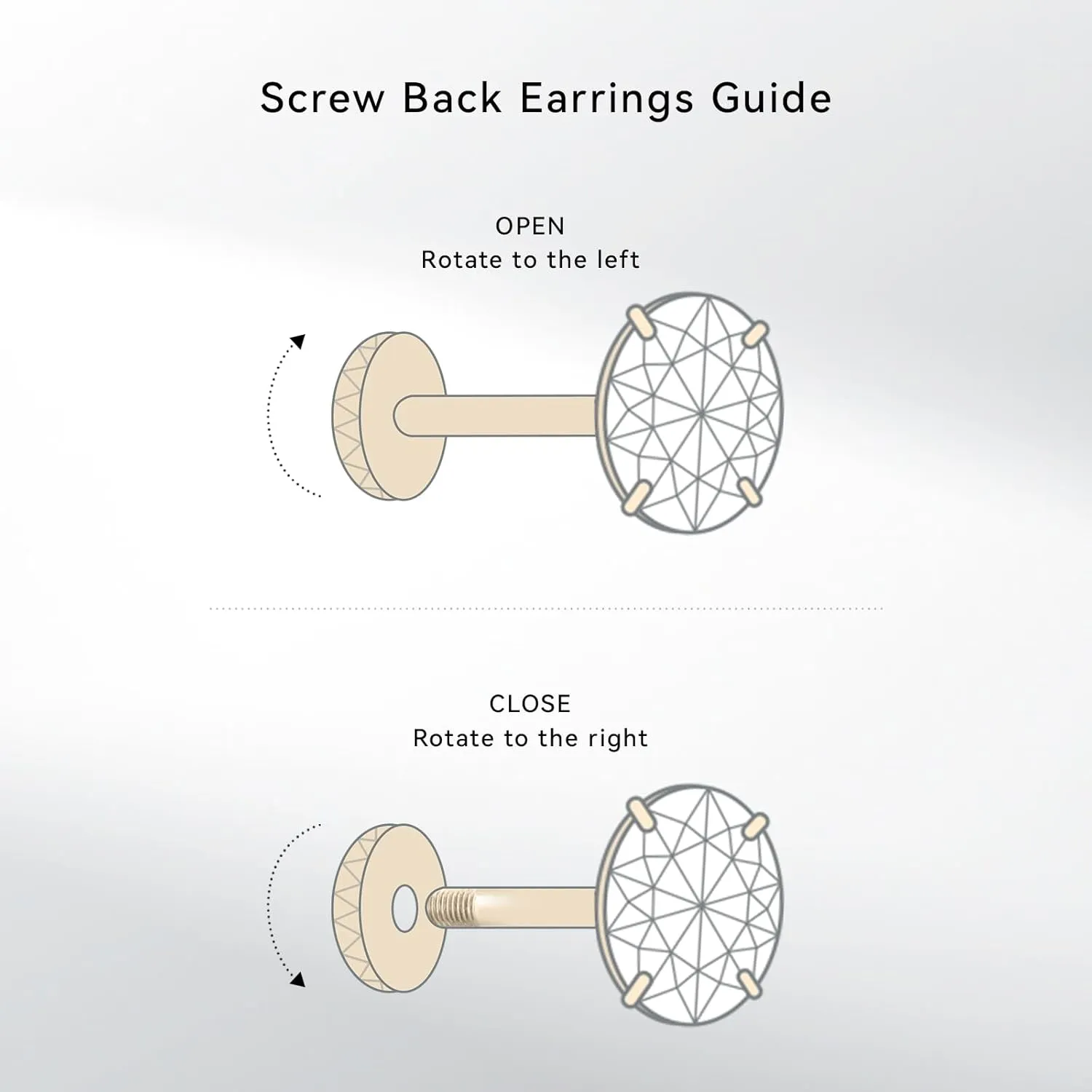 Limerencia Hypoallergenic G23 Implant Grade Titanium Screw Back Earrings Tragus 20G Helix F136 Piercing Post for Sensitive Ears Simulated Diamond Cartilage