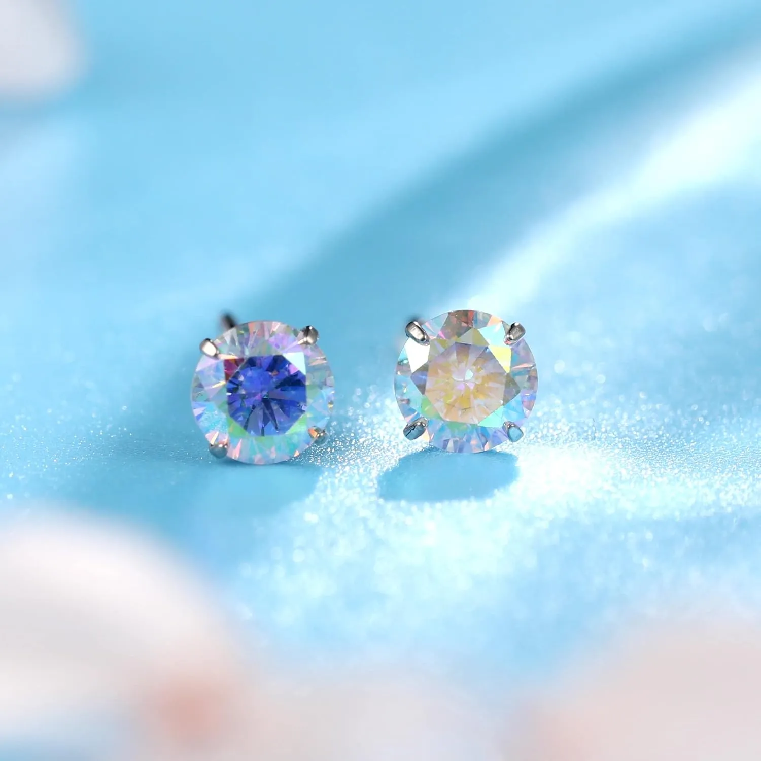 Limerencia Hypoallergenic G23 Implant Grade Titanium Screw Back Earrings Tragus 20G Helix F136 Piercing Post for Sensitive Ears Simulated Diamond Cartilage