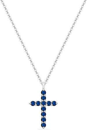 LMXXVJ Cross Necklace for Women,Cubic zirconia Cross Necklace Pendant Jewelry,Birthday Anniversary Festival Prom Gift