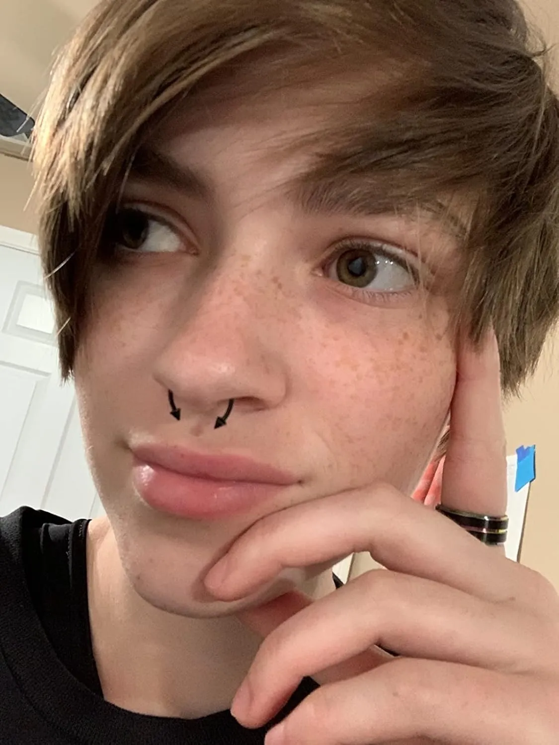 Longita Fake Piercings - Nose Ring, Eyebrow, Lip Ring, Labret Studs & More - Adhesive Face Jewelry
