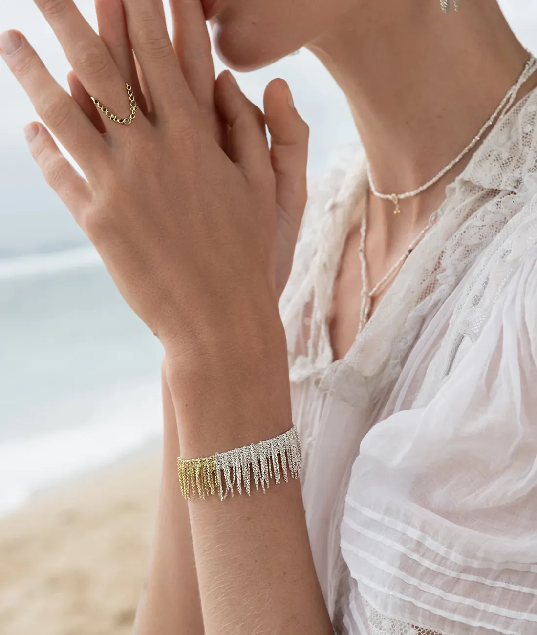 Marie Laure Chamorel Jewelry 821 Bracelet Gold_Silver