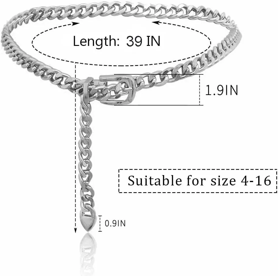 Metal Waist Chain Belt Belly Chain Chunky Belt Chain Sexy Body Chains Jewelry Accessories for Women and Girls