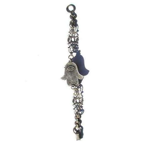 Michal Golan Bold Hamsa Bracelet With Garnet