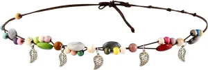 MINACHI Body Chain with Colorful Beads, Hollow Leaf Charms, Tassel Waist Chain, Fashion Beach Style Jewelry for Women