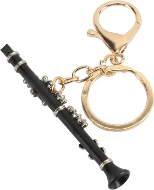 Musical Instrument Keychain, Miniature Clarinet Keychain,Musical Gift,Christmas Ornament