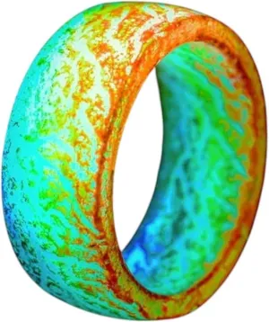 New 2025 Unisex Gift Fashion Colorful Luminous Resin Ring Women Men Fluorescent Glowing Rings Jewelry In The Dark Band Halloween Decoration Luxury Trendy Best For Women And Men