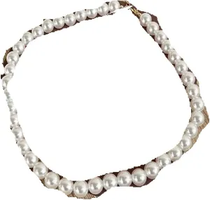New 2025 Vintage Elegant Wedding Big Pearl Necklace For Women Fashion White Imitation Choker Jewelry Trendy Accessories Creative Gift