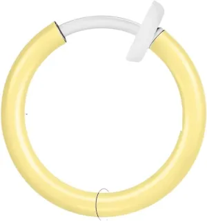 New 2026 1 Piece Colorful Acrylic Hoop Ear Clicker For Women Her Glow In Dark Ear Clip Round No Pierced Helix Cartilage Piercing 10Mm Jewelry Fashion Accessories Creative Gift