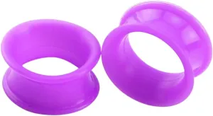 New 2026 2Pcs/Lot Silicone Thick Double Flared Ear Plug And Tunnel 3-25Mm Ear Gauge Expanders Stretchers Colorful Ear Piercing Jewelry Fashion Accessories Creative Gift