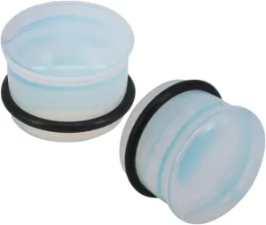 New 2026 8 Colors Single Flared Ear Plug&Tunnel Women Men's Clear Ear Flesh Gauge Colorful Ear Expander Stretcher Earring Body Jewelry Fashion Accessories Creative Gift
