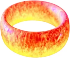 New 2026 Unisex Gift Fashion Colorful Luminous Resin Ring Women Men Fluorescent Glowing Rings Jewelry In The Dark Band Halloween Decoration Luxury Trendy Best For Women And Men