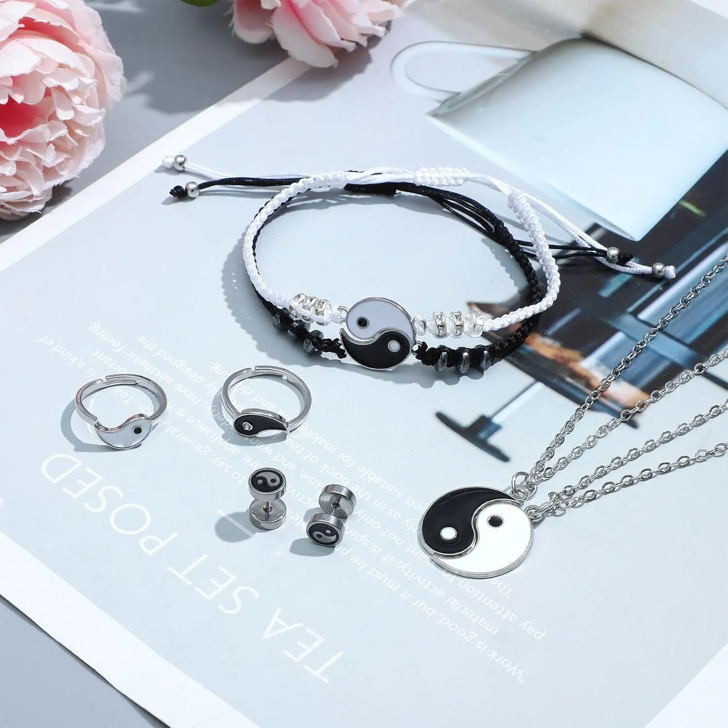 NEWITIN 33 Pieces Gold Jewelry Set for Women Fashion Costume Jewelry Gold Plated Necklace Bracelet Ring Earrings Set for Women