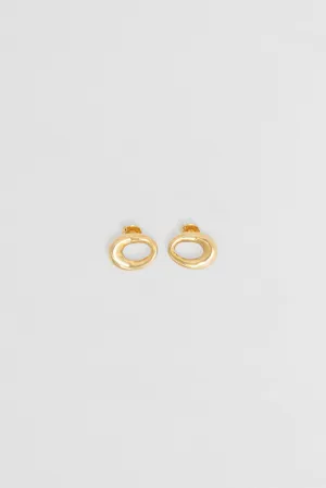 Nina Gordon Verge Studs - Gold