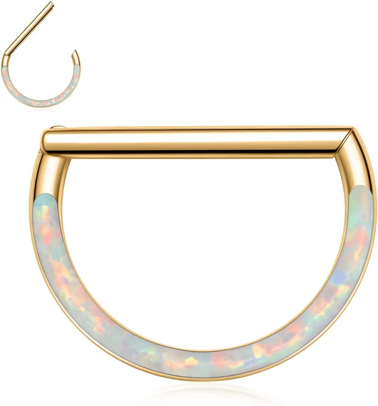 Nose Ring Straight Rod Septum Jewelry 16G & 18G - Daith, Conch, Tragus & Helix Piercing Jewelry - Surgical Steel