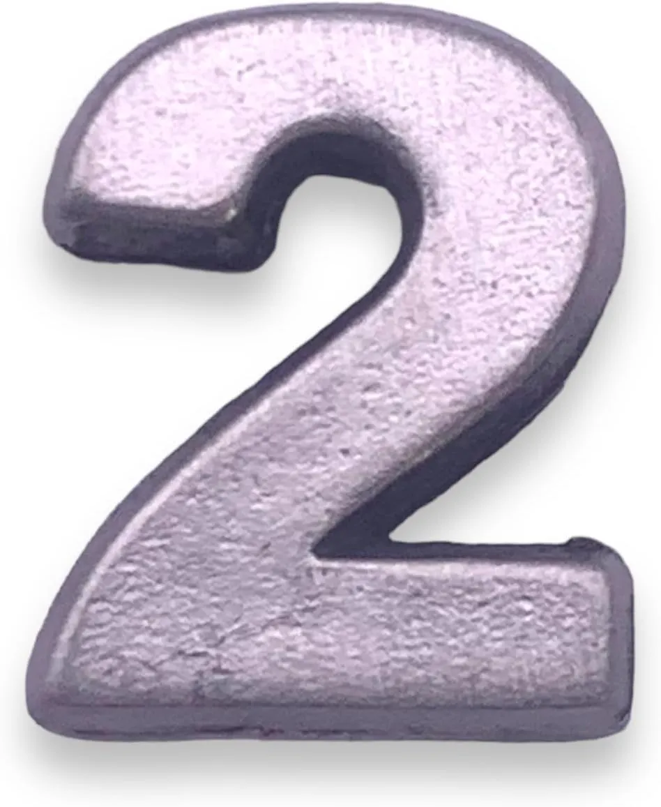 Number 2 Two Lapel Pin by StockPins