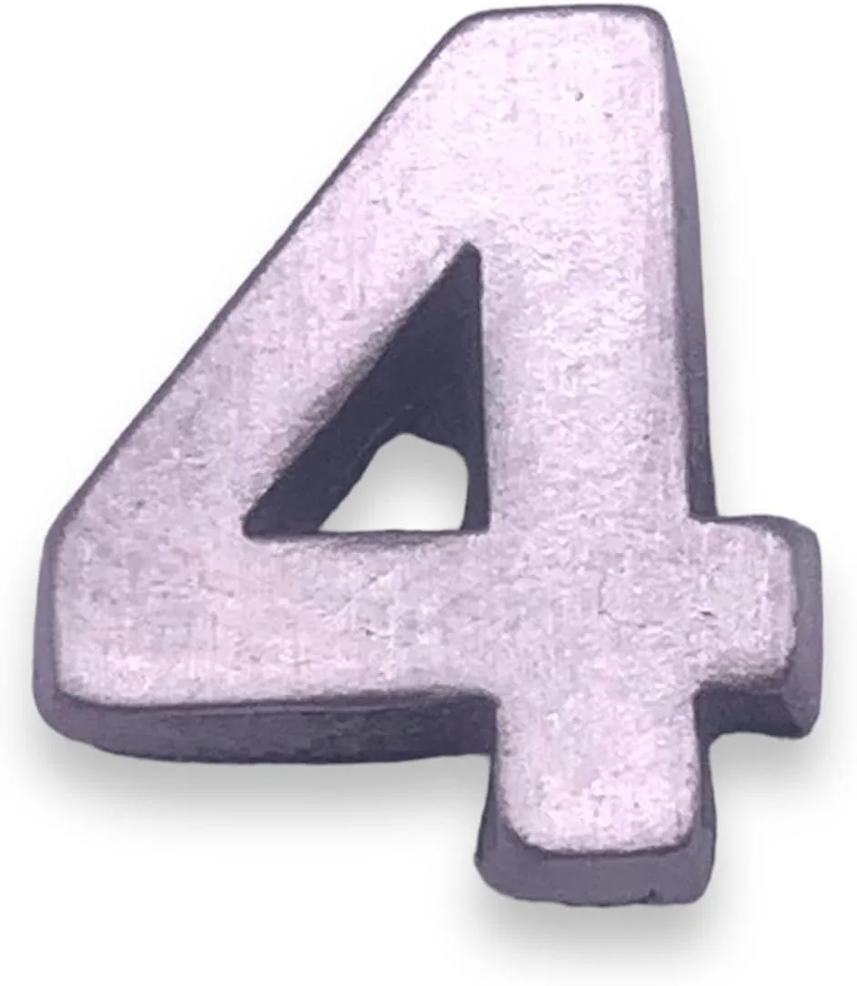 Number 4 Four Lapel Pin by StockPins
