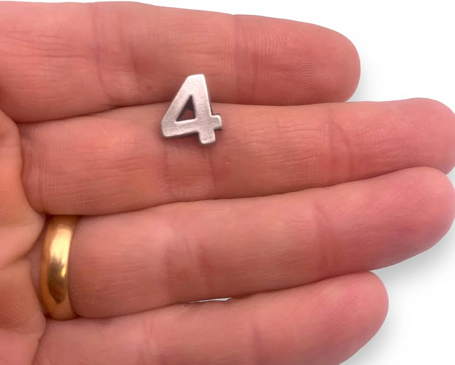 Number 4 Four Lapel Pin by StockPins