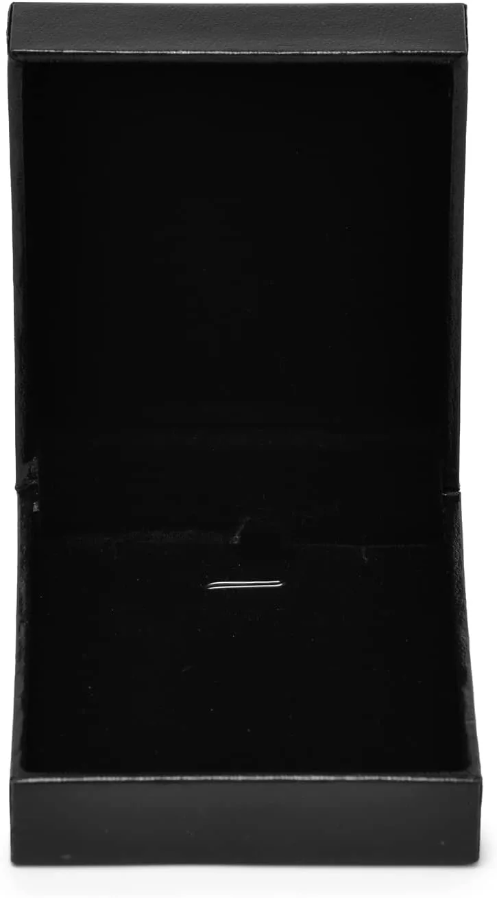 Oirlv Black Pendant Gift Box Wedding/Propose Jewelry Box Velvet Insert